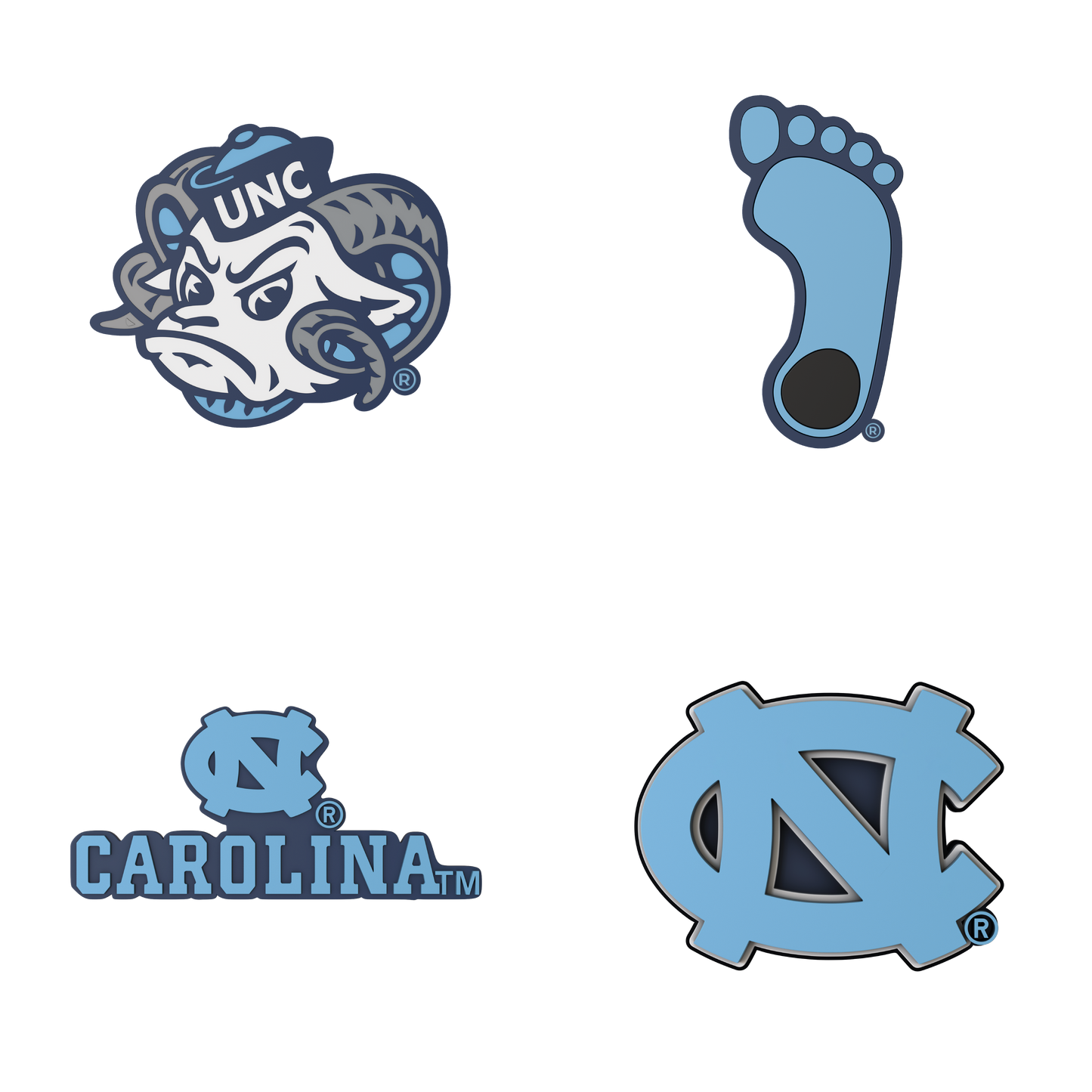 Budz | UNC Tarheels | 4-Pack Bundle image 1