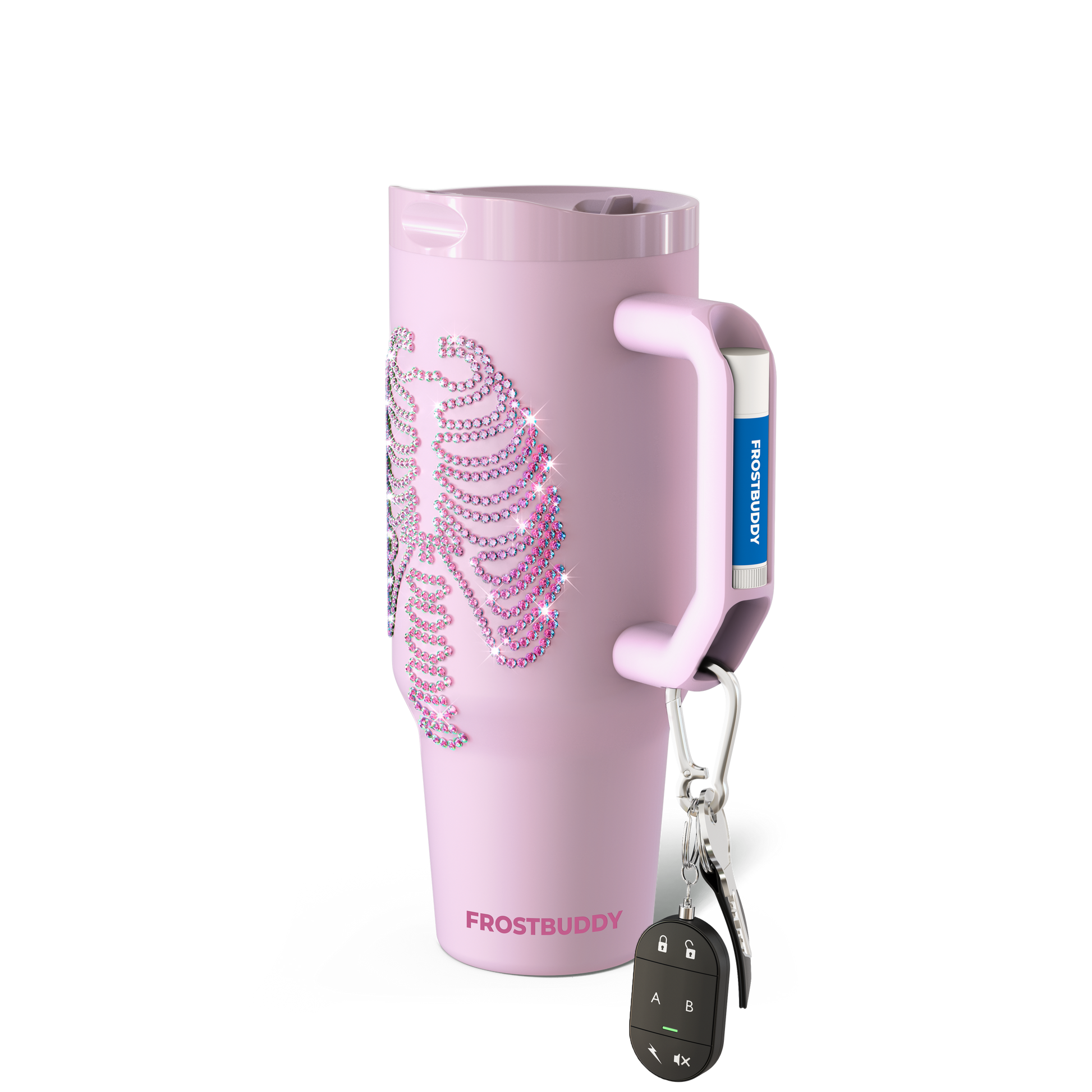 Thicc Buddy 40oz | Pink Skeleton image 2